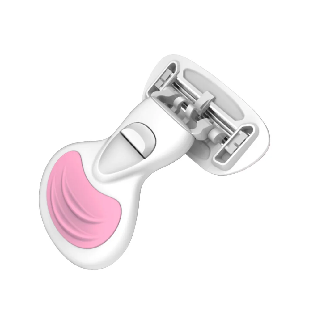 Высококачественная портативная розовая Женская мини-бритва