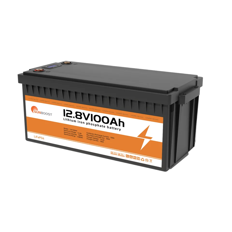 Sunboost 12 8 В 100Ah Lifepo4 аккумулятор 24V 200Ah 150Ah 300Ah литий-ионный для глубокого цикла с Bms