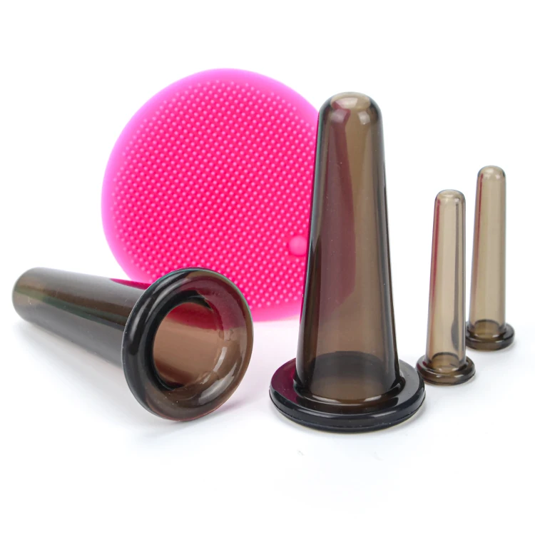  4pcs 6pcs Beauty Skin Care Wash Face Silicone Brush Facial
