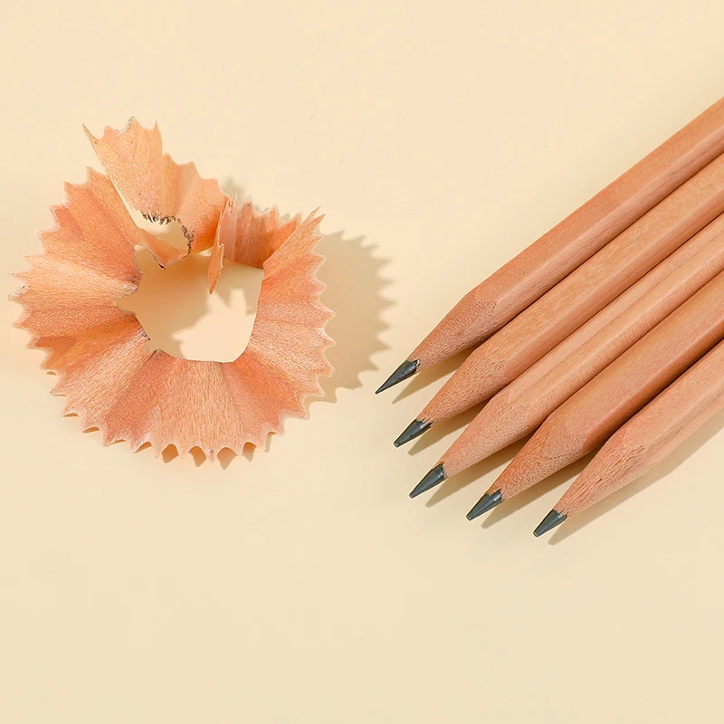 Cheap Wholesale Recycle Newspaper Pencil Bulk for Students Black Body OEM Loose Logo Lead School Packaging Office Paper Color