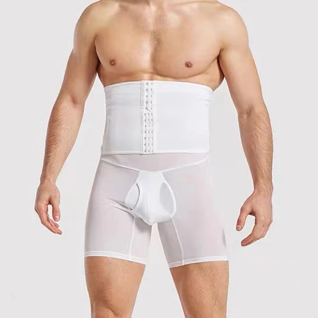 Hygieia High Waist Abdominal Control Shaping Pants waist trainer body shaper Shorts for men