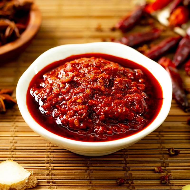 Jixiangju high quality bottles with cap red hot sauce