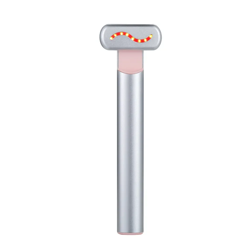 LED Light Therapy EMS Facial Eye Beauty Massager Red Light Skincare Wand Stick