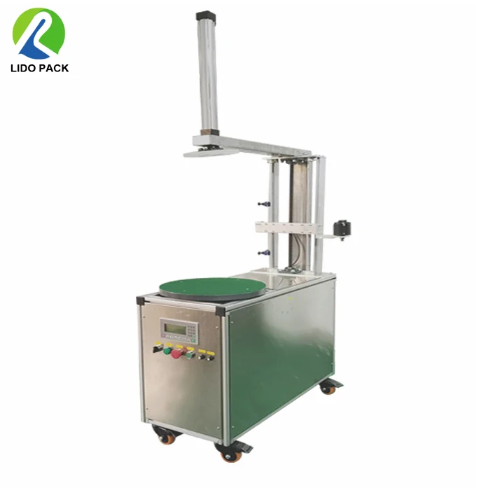 Semi Automatic Multifunctional PLC Programmable Carton Wrapper Small Tray Winding Machine