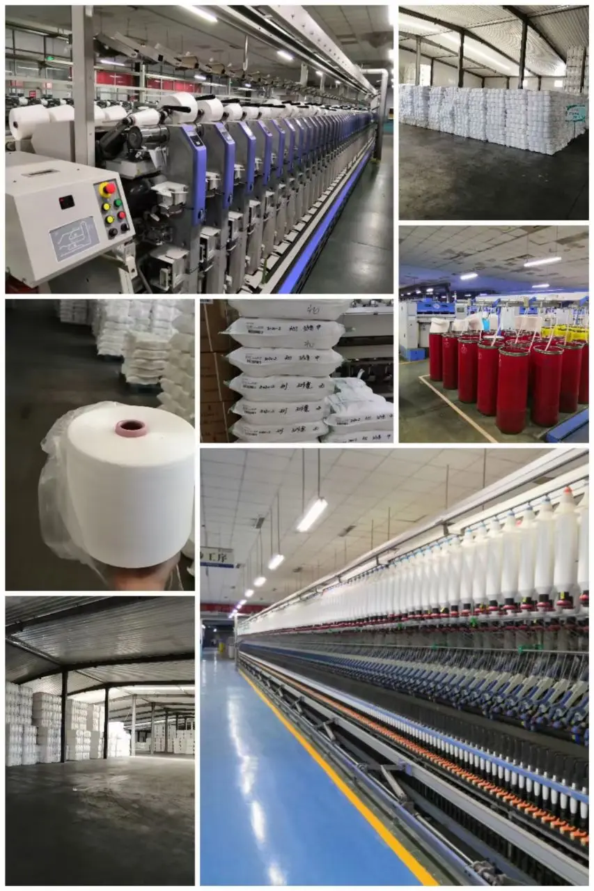 Combed Cotton Modal Yarn 70/30 50/50 21S 32S 40S 50S Compact Siro Spun Stock Yarn for Textile Knitting