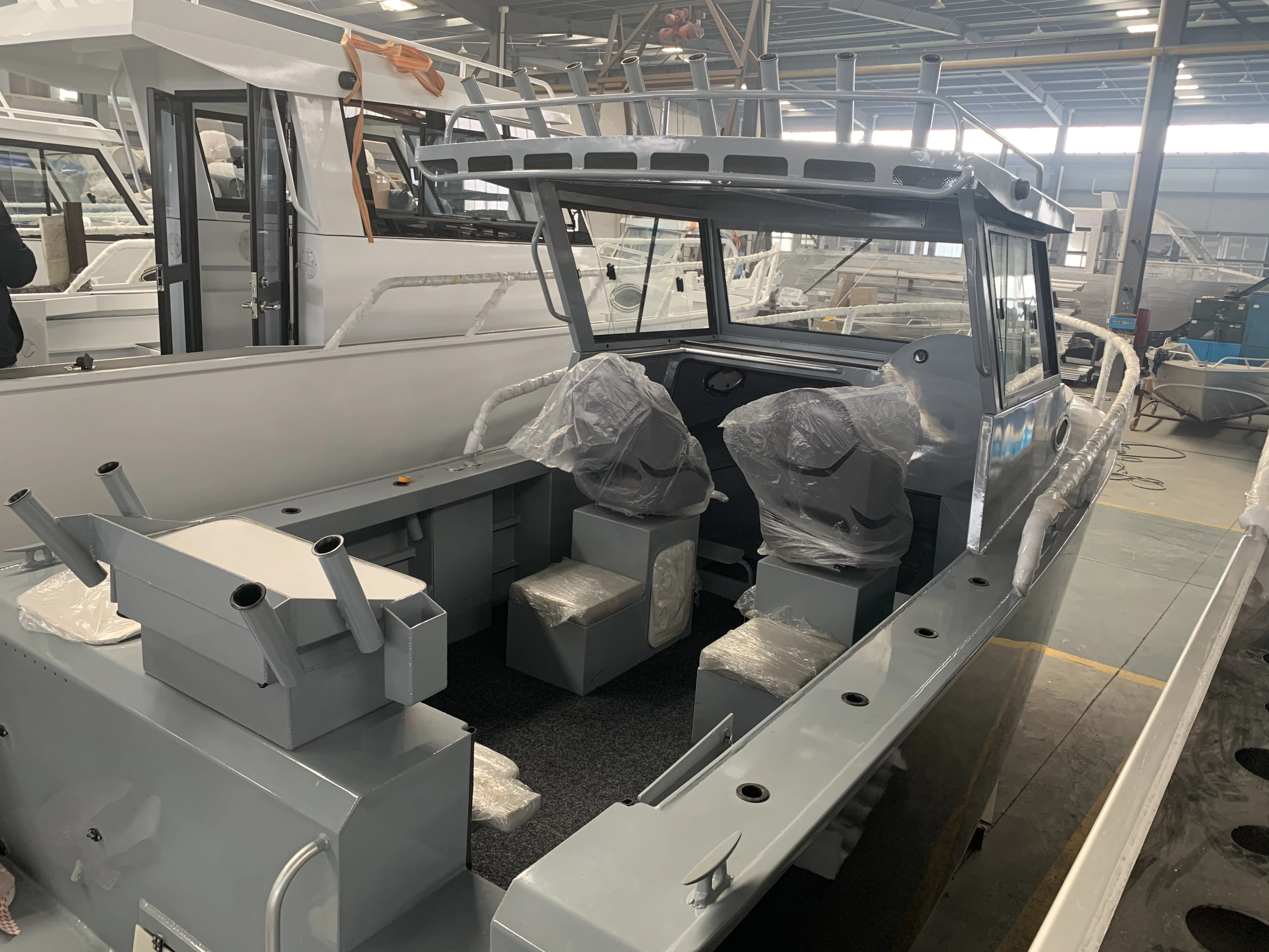 
Qingdao Gospel 6.85m/ 23ft Cuddy Cabin Aluminum Fishing Boat for sale with Australian Build Plate 