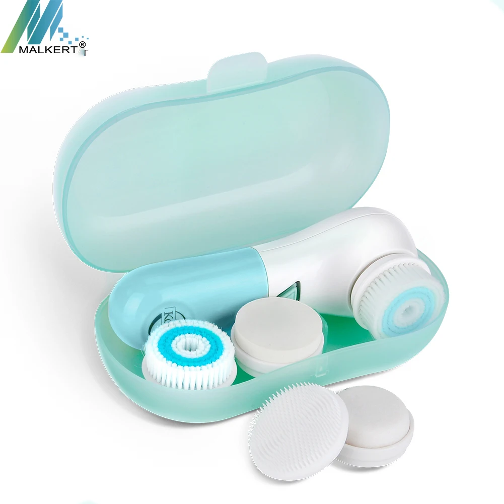 
FB-J01 Electronic Cleansing 5 in 1 Facial Brush Head OEM Beauty Device Massage Facial Cleansing Brush Head 