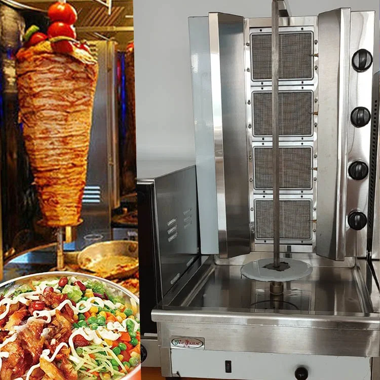 New design customized mini electric shawarma making machine with part  in pakistan