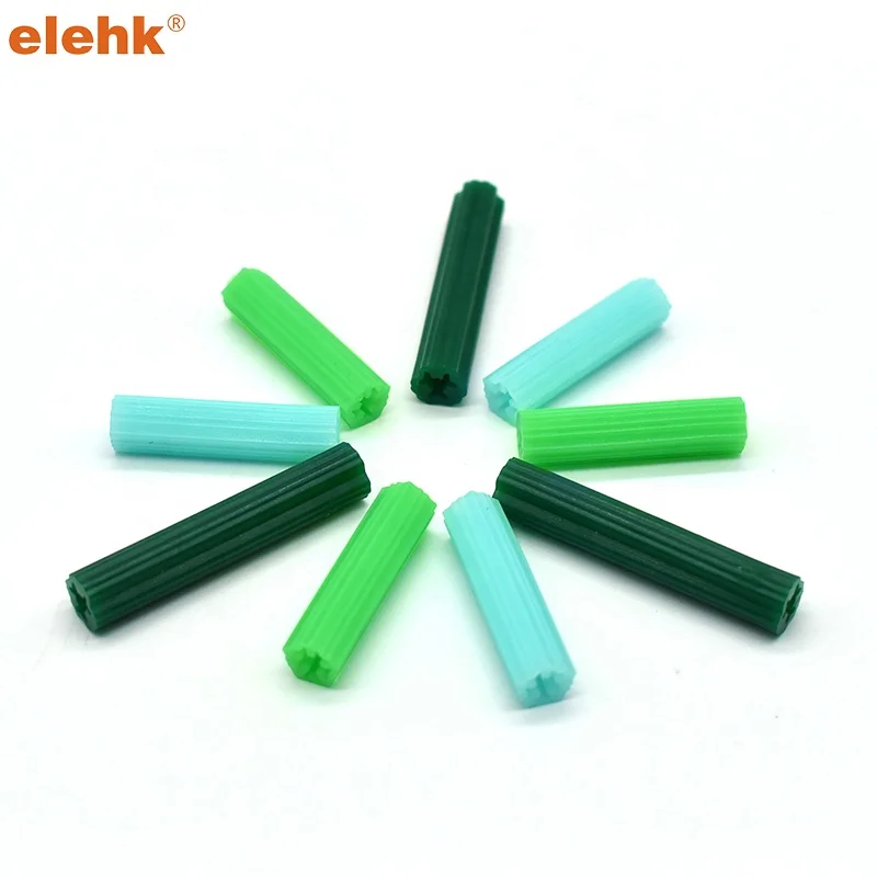 Пластиковый якорь для расширения Elehk зеленый пластиковый настенный штекер расширительный зеленой стены