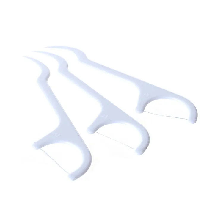 Factory  Selling 50pcs  Individual Silk Dental Floss Pick  floss sticks  Dental Floss cheap dental floss mini dental flosser