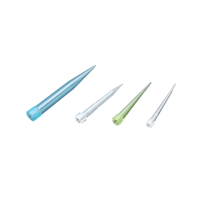 medical lab universal plastic Eppendorf micro 200ul 1000ul 1ml graduated white yellow blue micropipette pipette tips