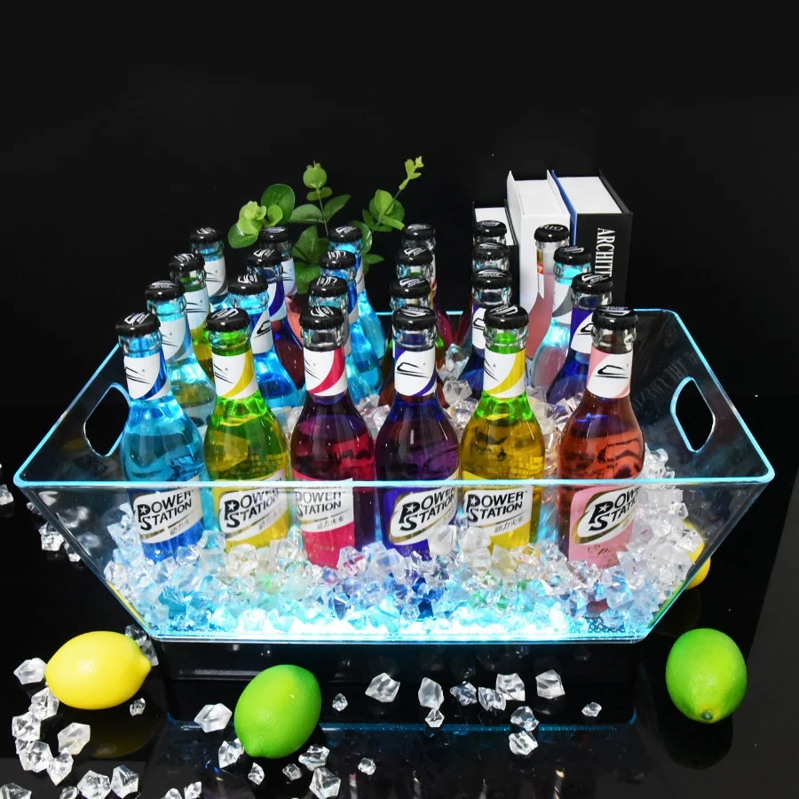 Оптовая продажа Прямая поставка с завода ведро для льда двойными стенками акриловое