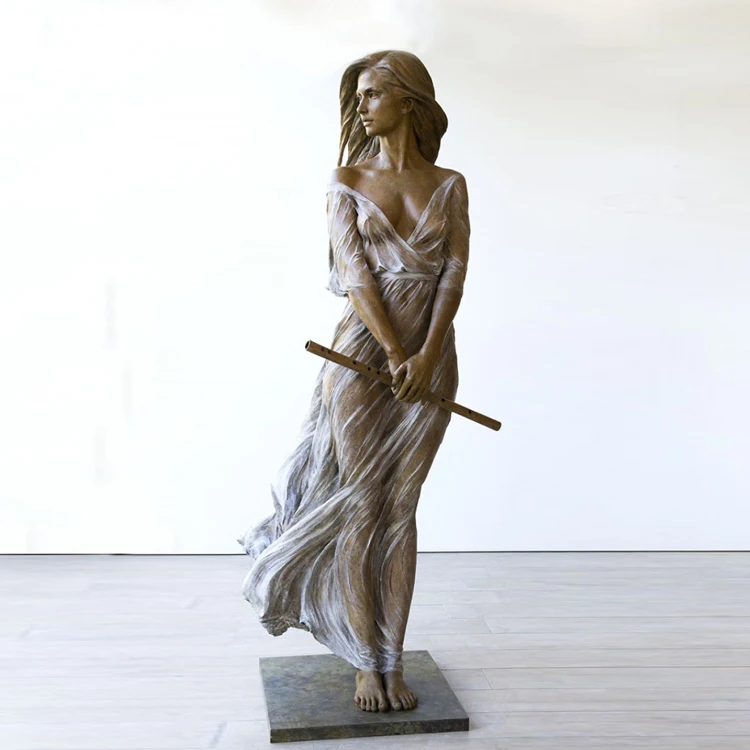 China Quality Lady Sexy Nude Girl sculpture Smooth lines Customizable Bronze Sculpture