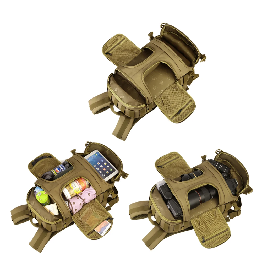 Tactical Backpack Fans Outdoor Nylon Durable Riding Mountaineering Travel Climbing Unisex High Capacity Bag Customizable