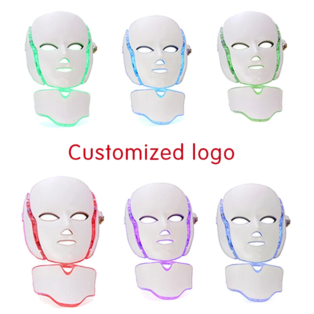 IDEA Hot Sale TL50 Red Light Therapy Mask Home Use Beauty Mask Led 7 Colors Neck And Face Health Care Led Face Device