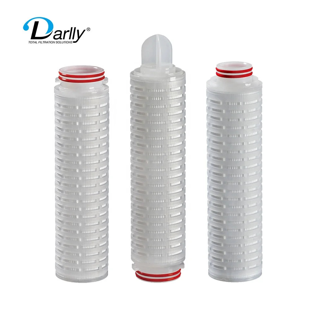 End cap 222/226 PP pleated membrane filter 5 micron for RO system column cartridge