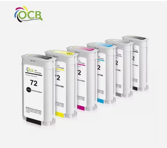Ocbestjet 130ML  72 Compatible Ink Cartridge For HP Designjet T770 T790 T1120 T1200 T1300 T620 T610 T1100 T2300 Printers