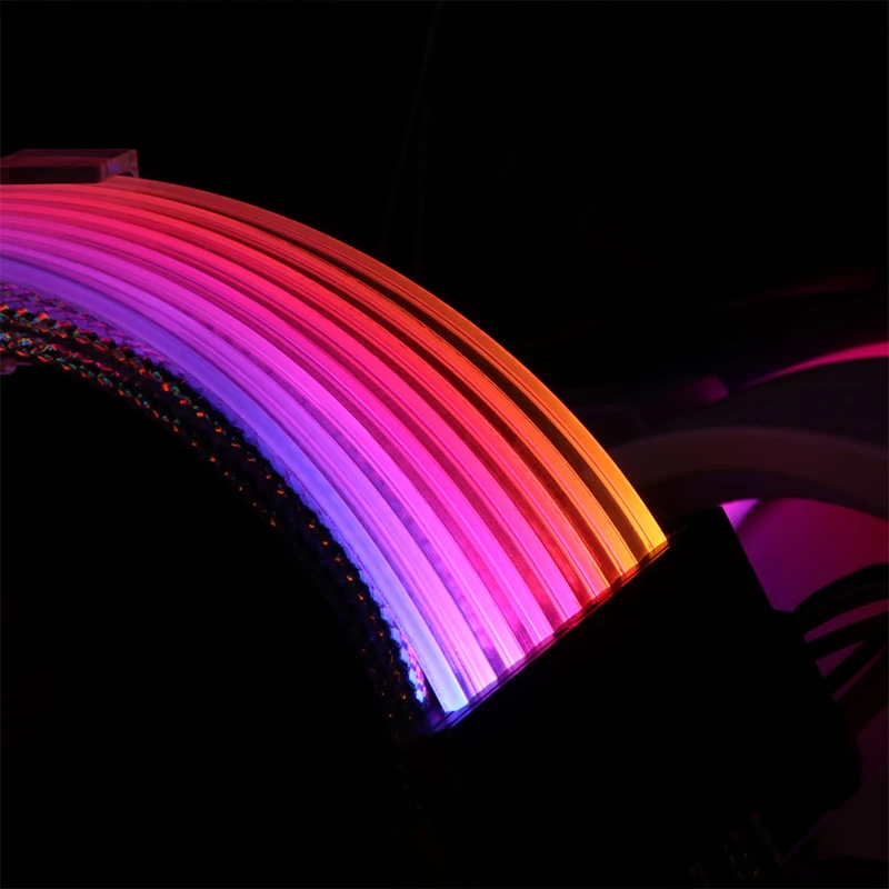 2023 New DC PSU ARGB Cable Neon Flex LED Synchronized Straight RGB Male to Female Extension Electrical Support