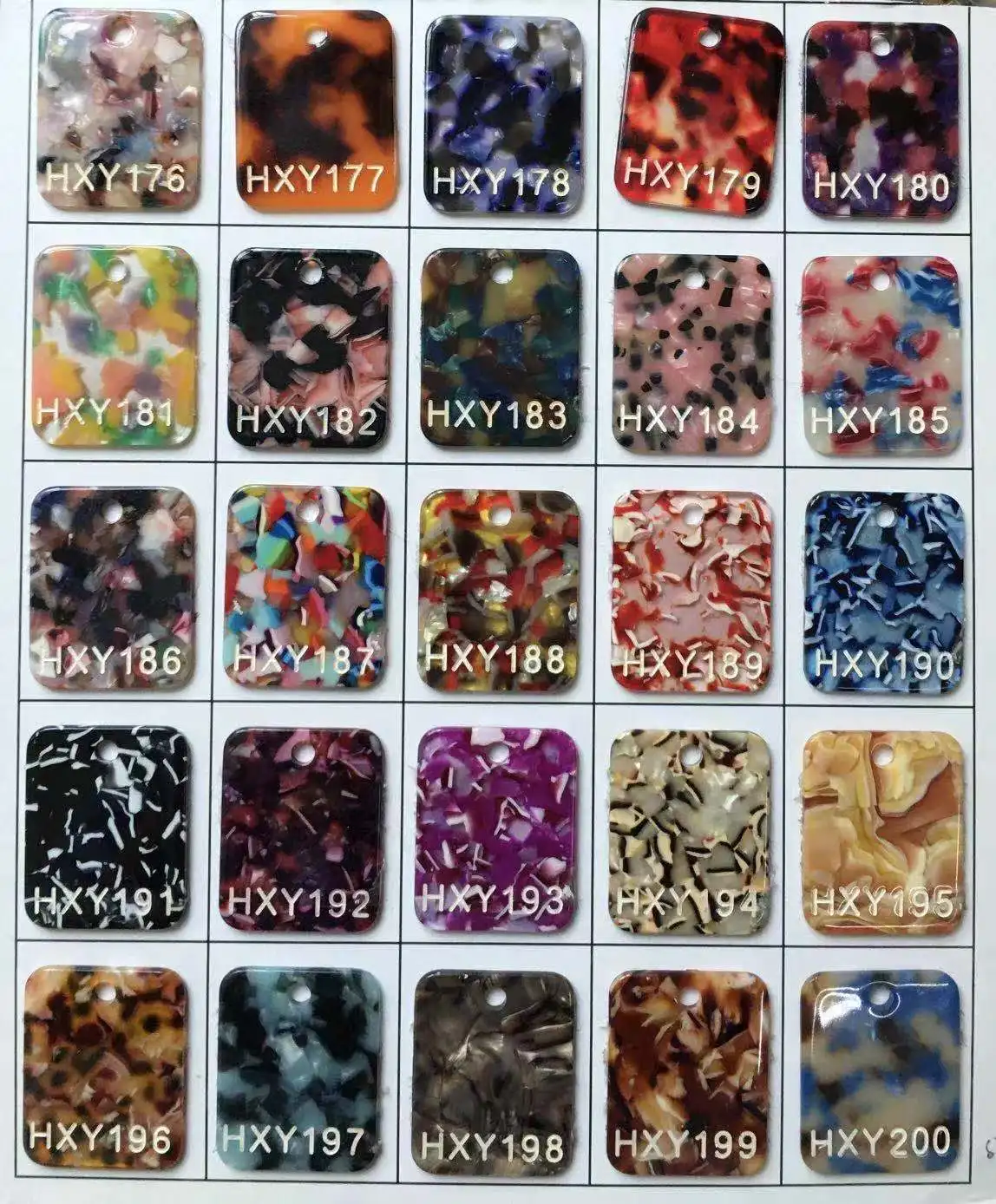 CANYUAN Industry and trade integrated exquisite square hollow acetate hair claws personalized custom size claw clip