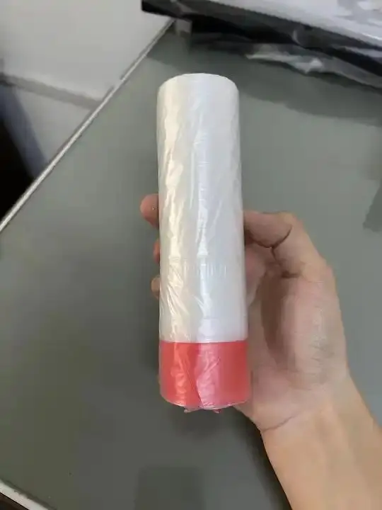 Rope Drawtape Garbage Bag Drawstring Trash Bags Bin Plastic Lineron Roll Used in Office and Home for rubbish