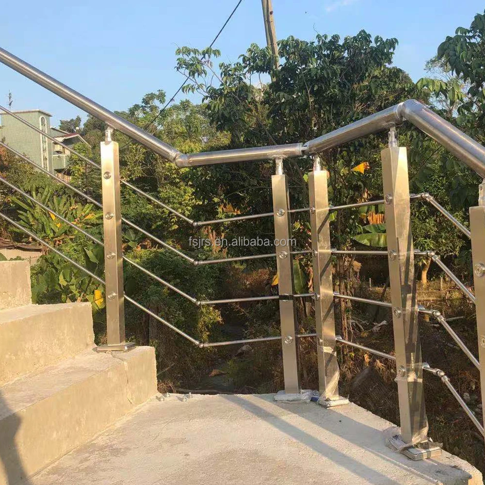 Chinese Factory Direct Sales Railing in Stairs Outside Banister Rails Hand Rail for Outdoor Steps
