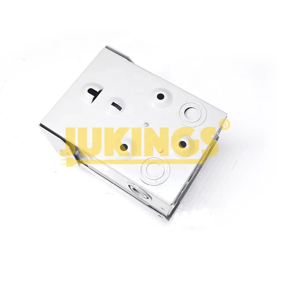 15 Amp 125/250 Volt RV Power Outlet Box Enclosed Lockable Weatherproof Outdoor Electrical Double NEMA 6-15R Receptacle Pane