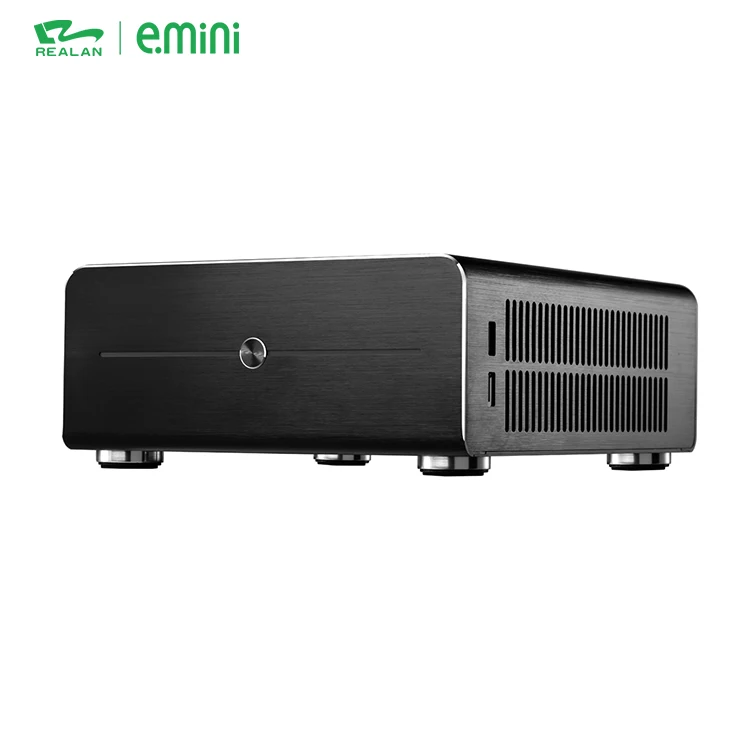  Тонкий мини Itx алюминиевый маленький компьютер горизонтальный Настольный ПК