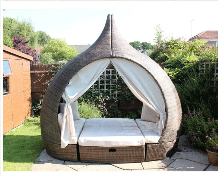wholesale  KD outdoor pear daybed furniture