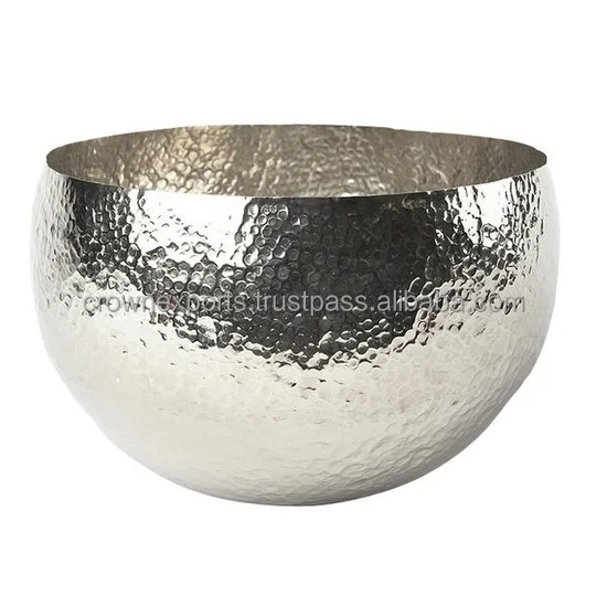 Luxury Fancy Aluminium Serving Bowls Sets Good Quality Enamel Table Top Dinnerware Salad & Ice Cream Metal Bowl Set for Home Use