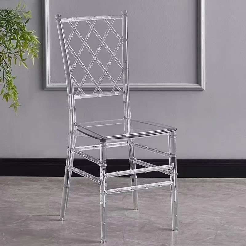 Unique plastic transparent knock down polycarbonate phoenix chair for wedding events banquet
