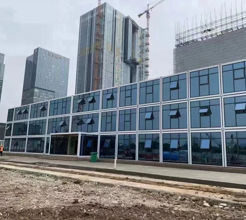 ULT-PD-9122  Steel structure packing and folding container house Prefab house Detachable simple container house for construction