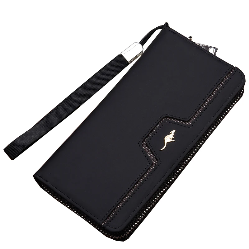 Men Wallets Long Style High Quality Card Holder Male Purse Zipper Large Capacity Brand PU Leather Wallet For Men