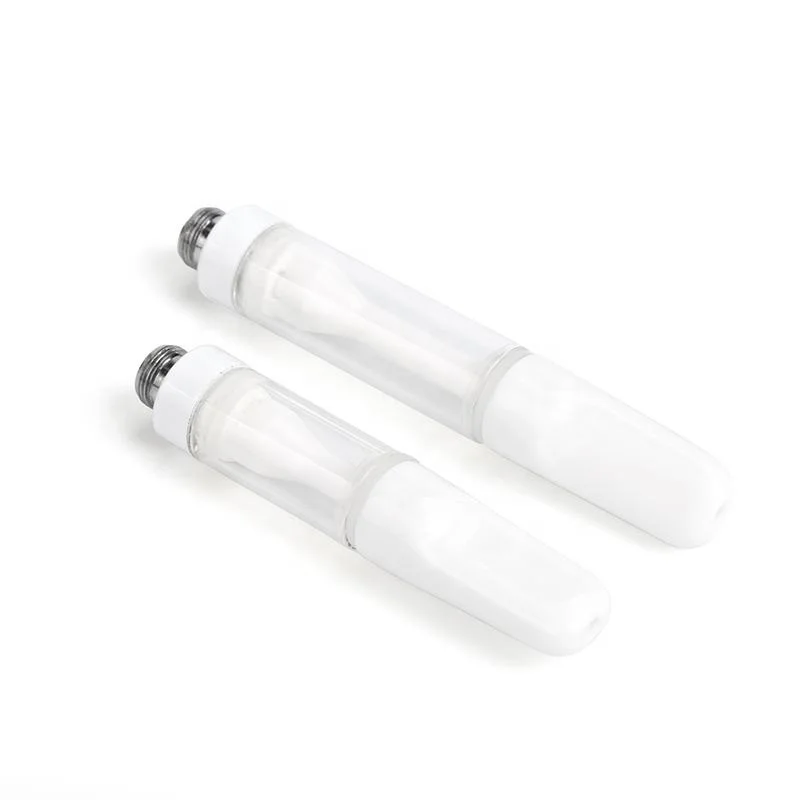 Wholesale Empty Housing Tank Disposable Vape Cartridge CBD Vape With Press-in Mouthpiece