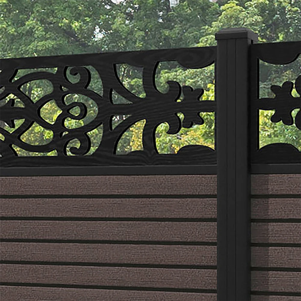 Decorative Collapsible Board Garden Gate 20*90 Outdoor Wood Garden Wall Panel Wpc Semi Board Fence