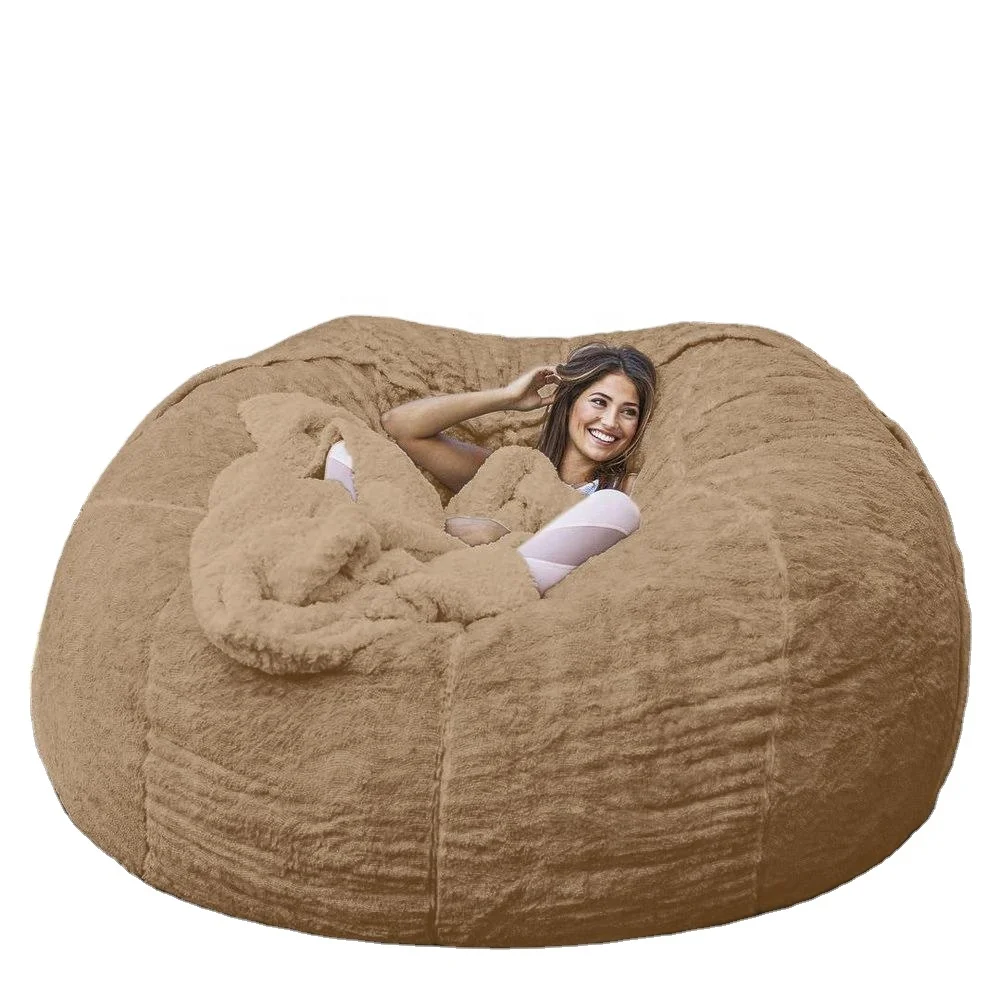 In the lazy sofa sponge bed beanbag double three bedroom balcony tatami cloth coat on the couch