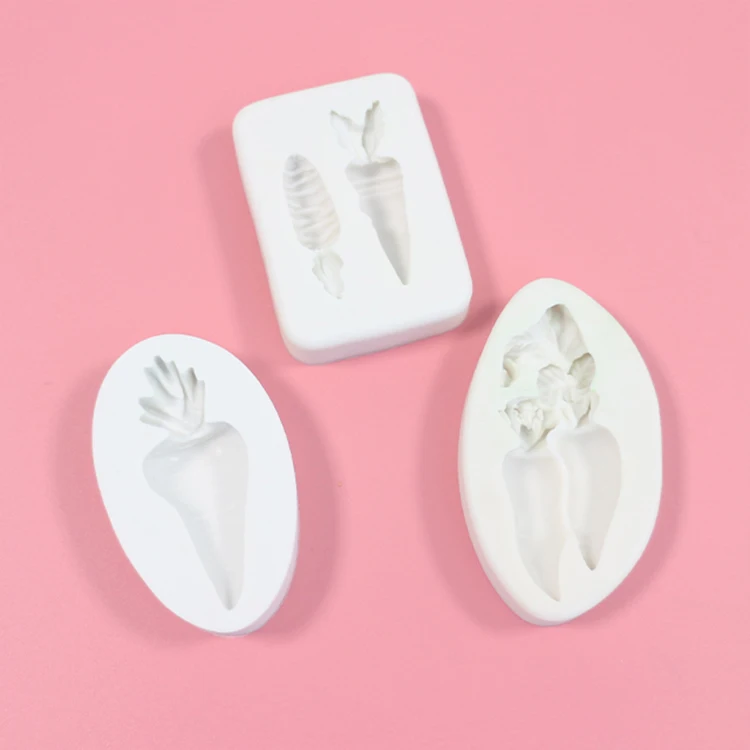 Carrot silicone mold DIY plant series modern home decoration resin mold ceramic flower diffuser silicone mold