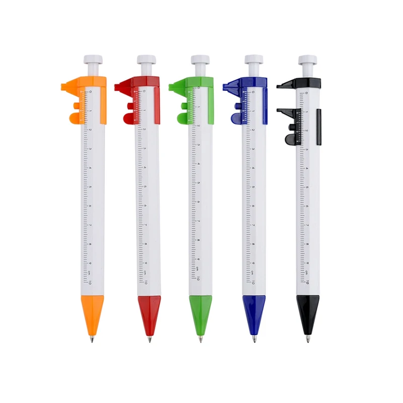 2in1 multi-function calliper dividing rule tool ball point pen for gifts