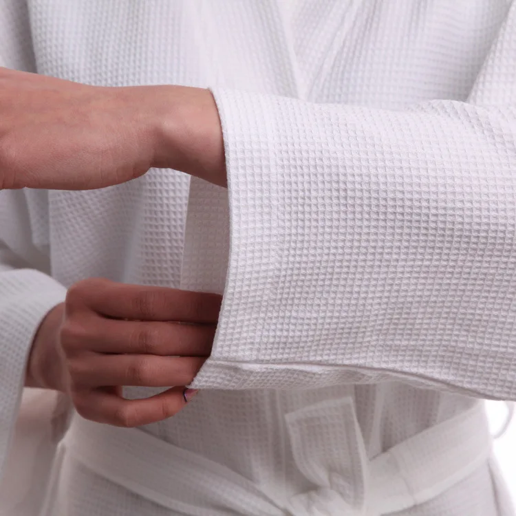 Оптовая продажа индивидуальный высококачественный банный халат MRTONG из 100% хлопка с вафельным покрытием для отеля