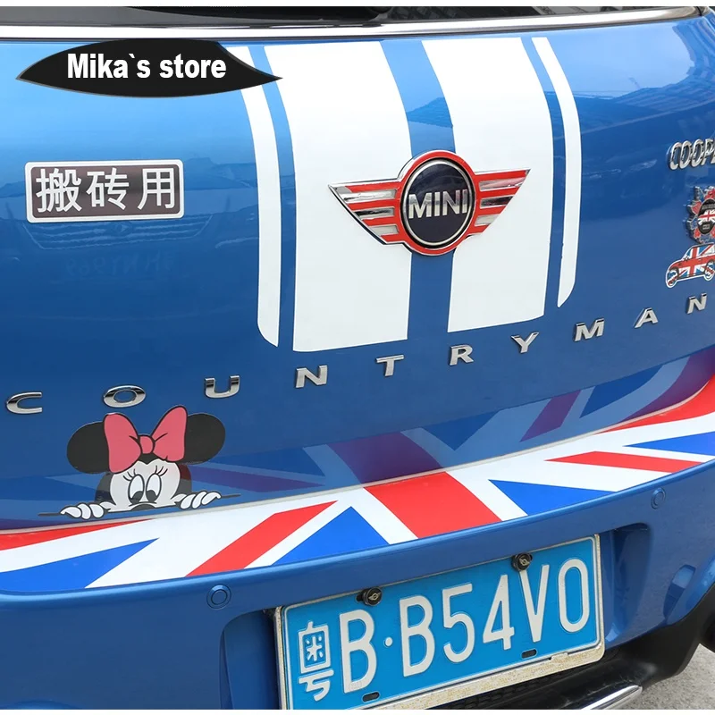 Металлическая Эмблема на заднюю крышку автомобиля для Mini Cooper All Series One S JCW 3D Countryman эмблема значок Логотип наклейка крышка