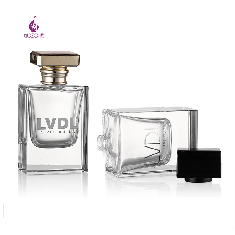 Wholesale Luxury Perfume Bottle Black Glass 100 Ml Perfume Bottle Glass 50Ml