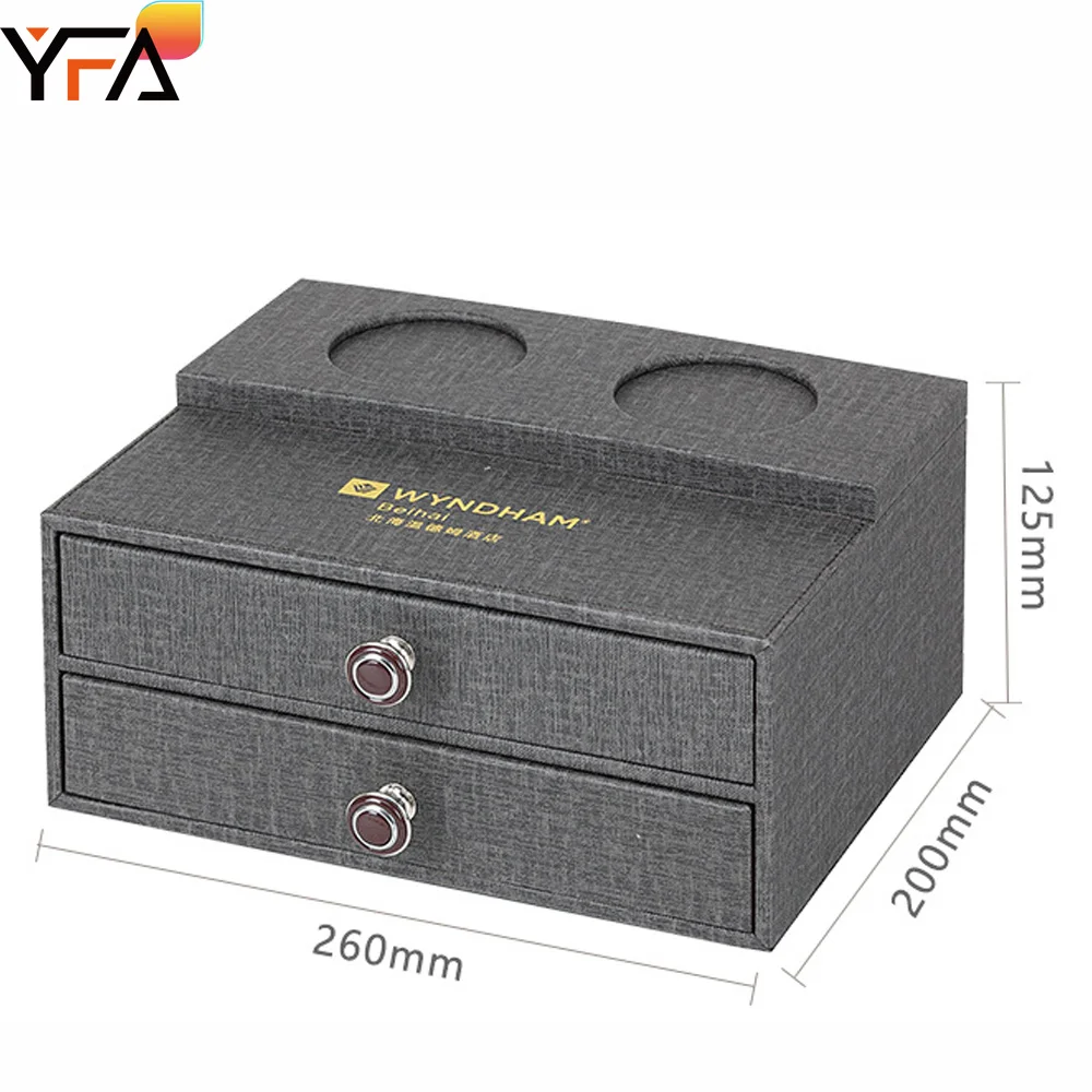 Custom design luxury five 5 star Hotel supplies hospitality guestroom Leather item hotel amenities hotel supply room supplies