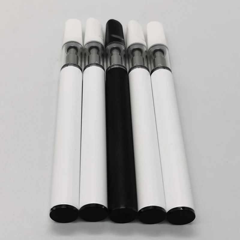 
MOQ 50PCS Fast Shipping 510 Vape Starter Kits PVC Tube Packing 0.5ml Empty Vape Pen 
