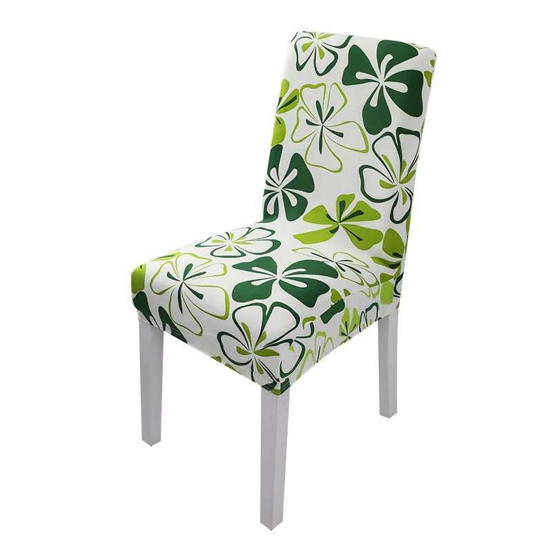 YRYIE Restaurant Stretch Printing Spandex Lycra Half Back Chair Covers For Home Decoration