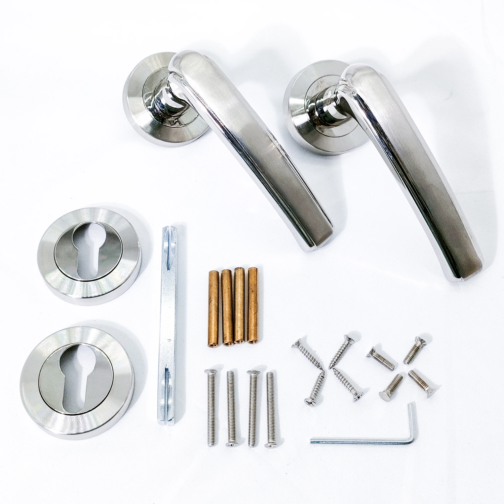 Quick Lock Security Door Handle Straight Bar Hardware Lever Door Lock