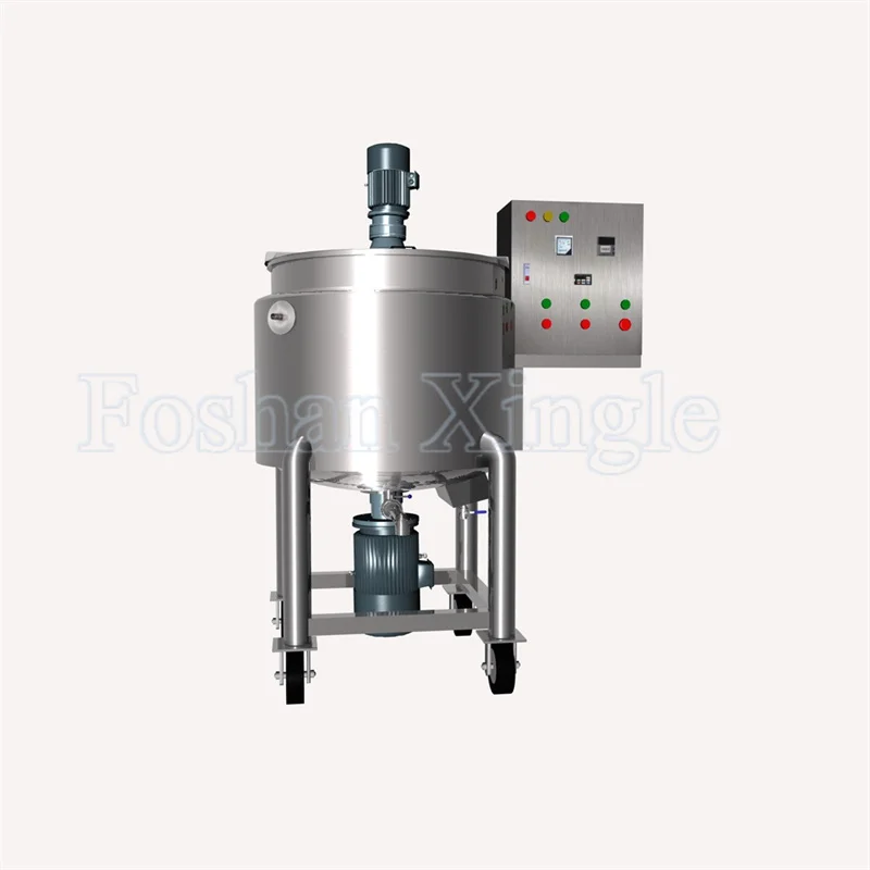 Food Sus316l Anticorrosive Polypropylene Agitator Stainless Steel Emulsifier Mixing Tank For Cosmetic Cream
