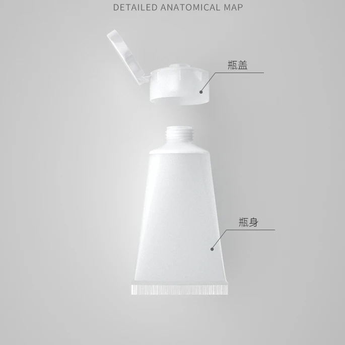 free shipping 15g 30g 50g 100g/ml Cosmetic Empty Soft Tube Frosted Bottle Makeup Cream Lotion Shampoo Container  Hand Cream Tube