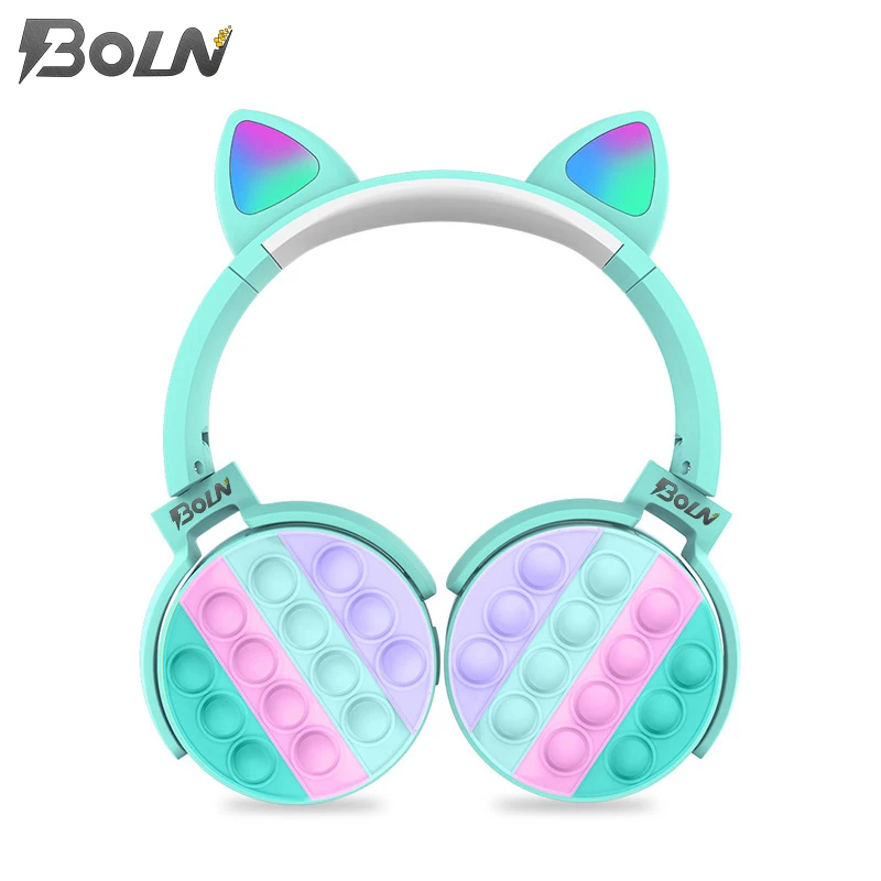 2021 Newest Products Wireless Earphone Wireless BT 5.0 Headsets Cat Headphones