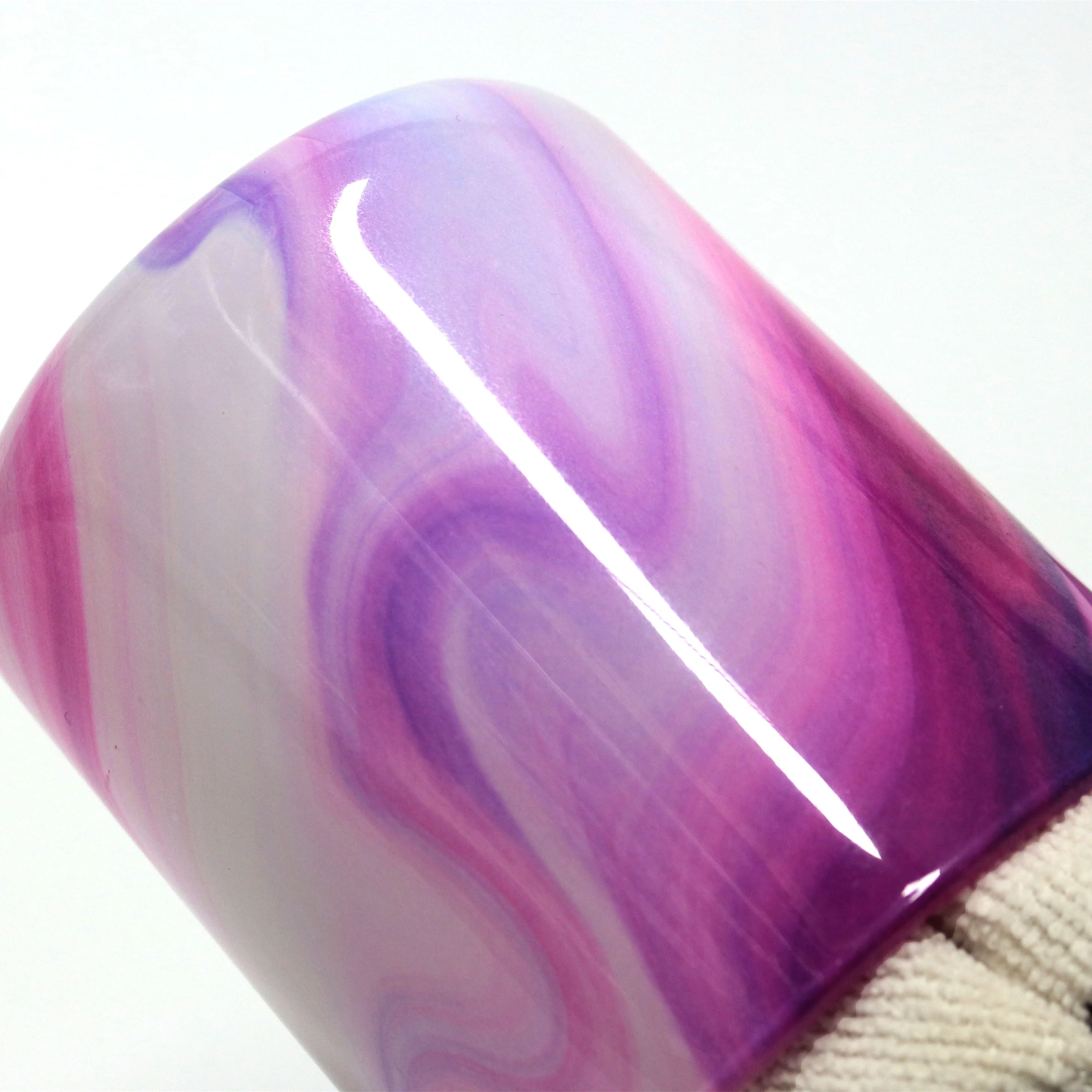 LANGXU recyclable empty attractive jars tie dye 14 oz 16oz round bottom glass candle jar for candles with screed lid