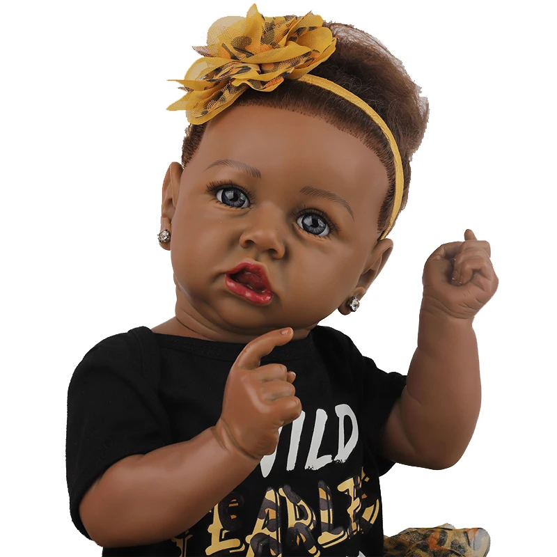 Оптовая продажа Новый реалистичный 55 см для маленьких девочек reborn baby doll с бутылки младенца одежда