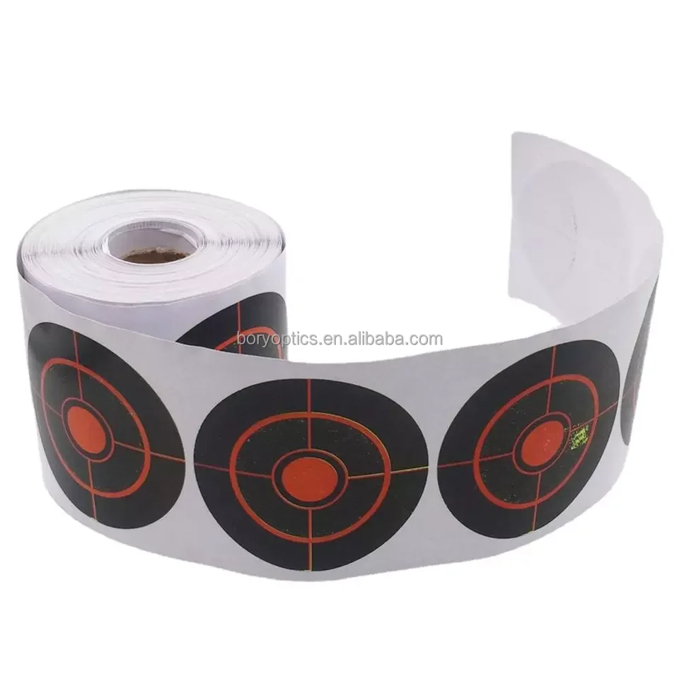 100pcs/Roll Shooting Target 3inch Adhesive Shoot Targets Splatter Reactive Stickers For Outdoor Hunting Shooting Training Aim